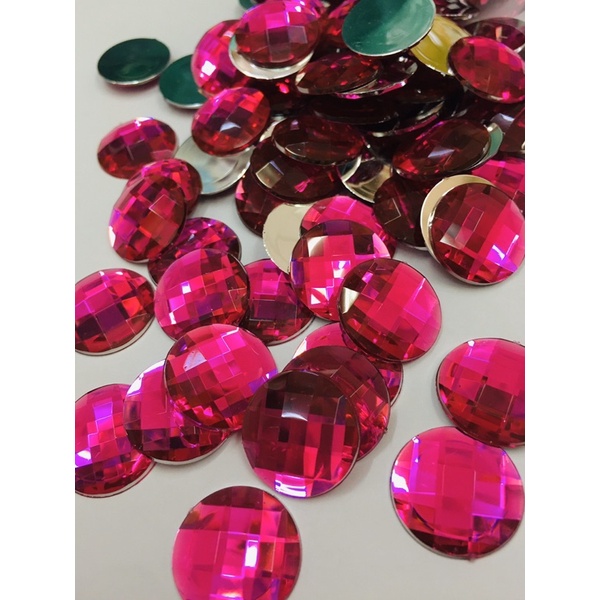 พลอยฐานเรียบขนาด810 12 14 1618 20 มิลแพค100 ชิ้น - รูปที่ 6