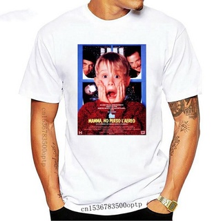 พร้อมส่ง เสื้อยืดแขนสั้น ผ้าฝ้าย 100% พิมพ์ลายโปสเตอร์ภาพยนตร์ Home Alone 90S สไตล์วินเทจ คลาสสิก หลากสี แฟชั่นฤดูร้อน