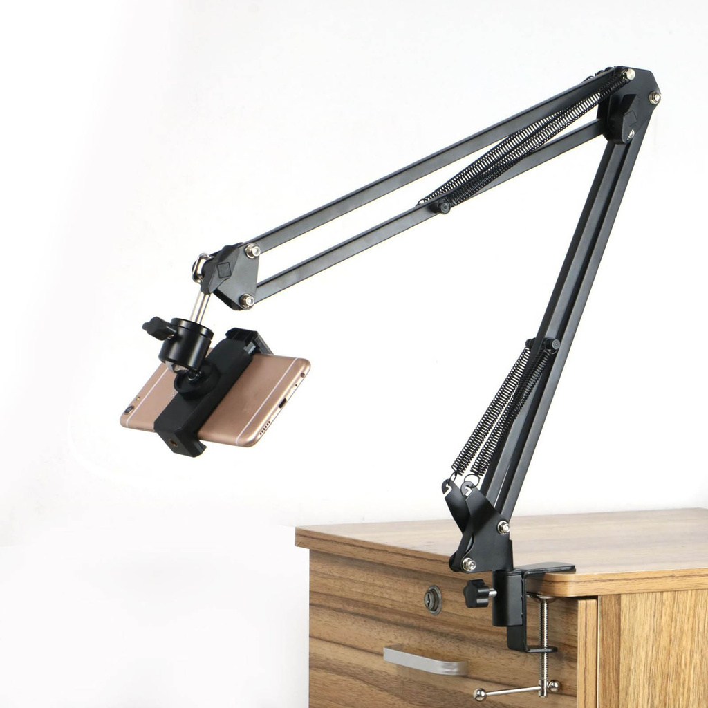 Suspension Scissor Arm Webcam Support Camera Mount Holder Tripod Phone ...