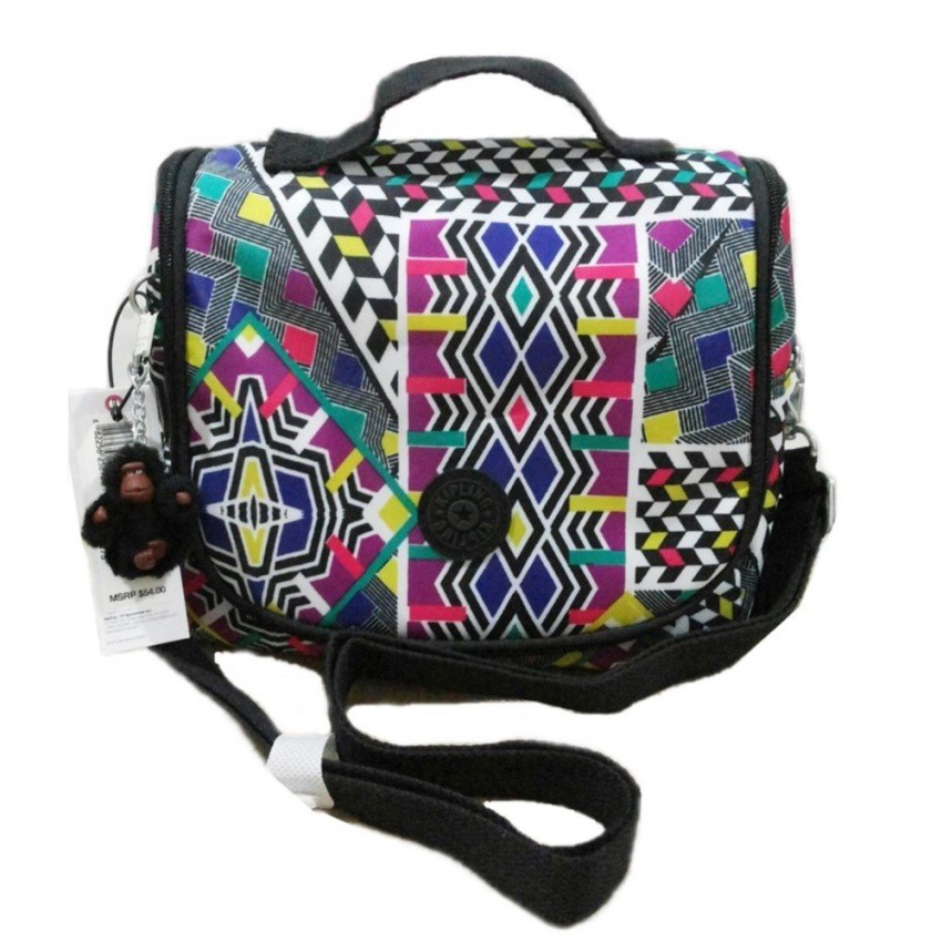 Kipling กระเป๋าถือ กระเป๋าสะพาย รุ่น Kichirou Lunch Bag - สีGraphic Multi