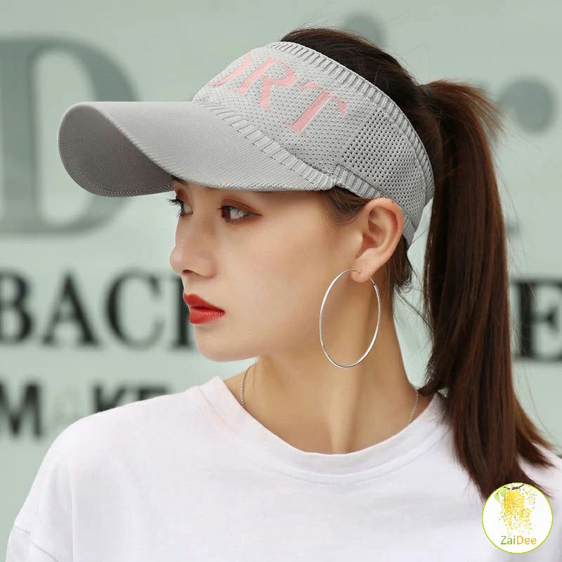 หมวกครึ่งใบ หมวกครึ่งหัว เกาหลีแฟชั่น ระบายความร้อนไม่อัป Sun hat