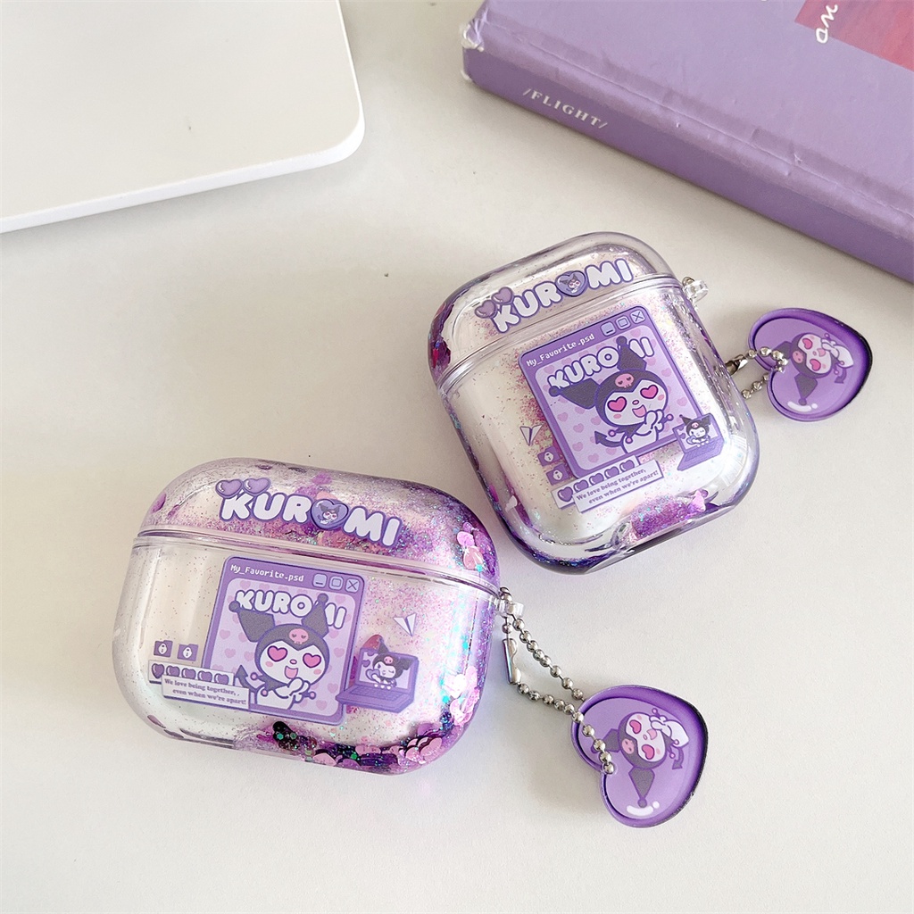 สําหรับ AirPods Pro2 AirPods4 1 2 3 รุ่น Quicksand Kulomi เคสหูฟัง