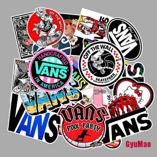 ( Gumo ) สติกเกอร์ ลาย Vans Graffiti สําหรับติดตกแต่งสเก็ตบอร์ด แล็ปท็อป กระเป๋าเดินทาง รถจักรยานยนต์ 100 ชิ้น