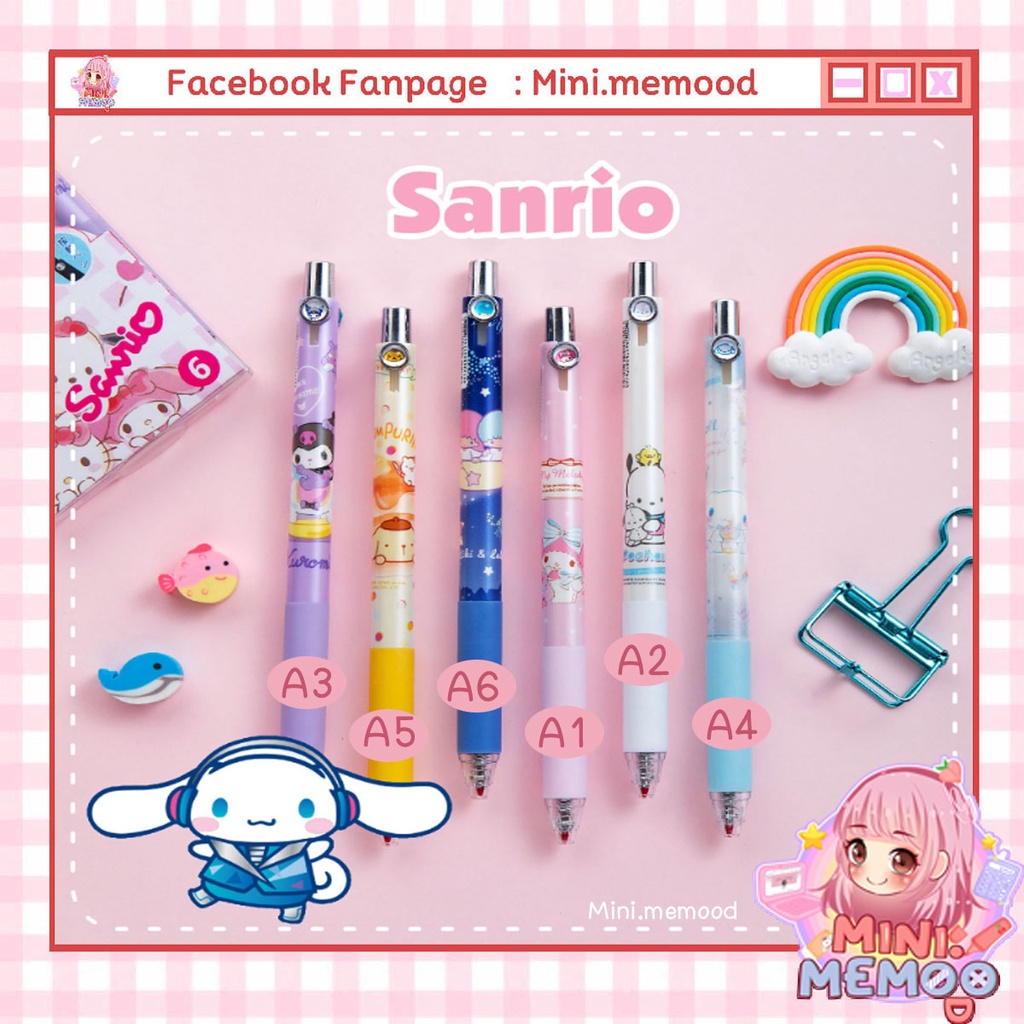 #ปากกาSanrio #ปากกาคิตตี้ #ปากกาหมึกสีดำ #สินค้าพร้อมส่ง #เครื่องเขียน