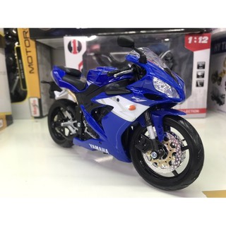 รถโมเดลมอเตอร์ไซค์บิ๊กไบค์ YAMAHA YZF-R1 ขนาด1/12