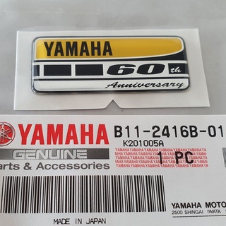 B112416B01 สติ๊กเกอร์ Yamaha 60th anniversary  Sticker แท้ LOGO