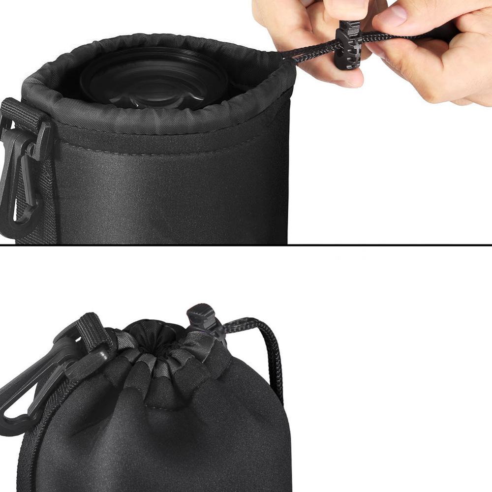 HitTime 3mm Thick Lens Bag Protector Neoprene Belt Loop Worldwide