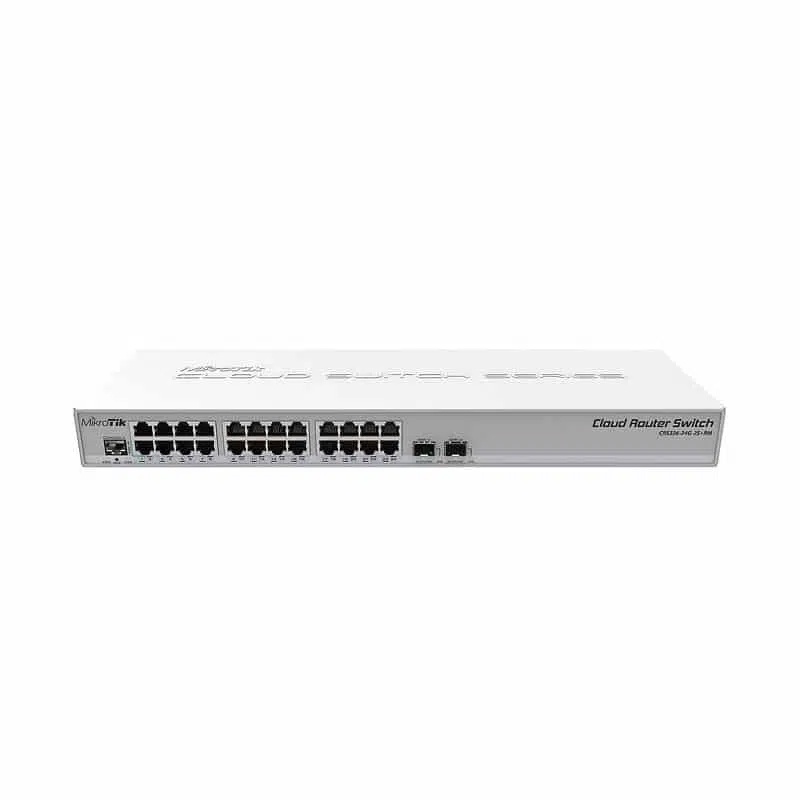 Gigabit Switching Hub 24 Port MIKROTIK CRS326-24G-2S+RM (17'',+2 SFP