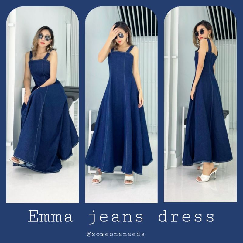 Emma jeans dress เดรสยีนส์สไตล์โคเรีย