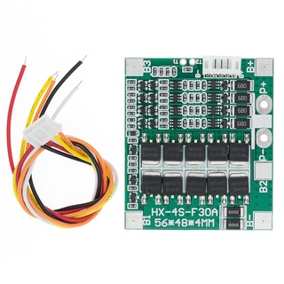 4S 30A 14.8V Li-ion Lithium 18650 Battery BMS Packs PCB Protection Board Balance Integrated Circuits 48x56mm Electronic Board