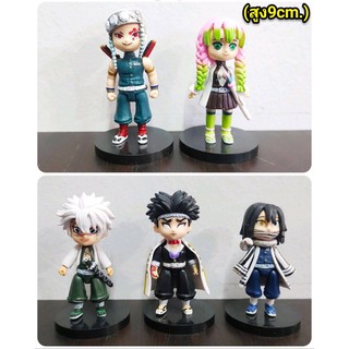 โมเดล ดาบพิฆาตอสูร เสาหลักท่านั่ง 6 ตัว ความสูง 5 cm uu