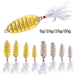 1Pcs ช้อน Spinner เหยื่อตกปลา 7g 10g 15g 20g Fishing Lure Swimbait Bass Wobbler Sinking Hook Fishing Tackle