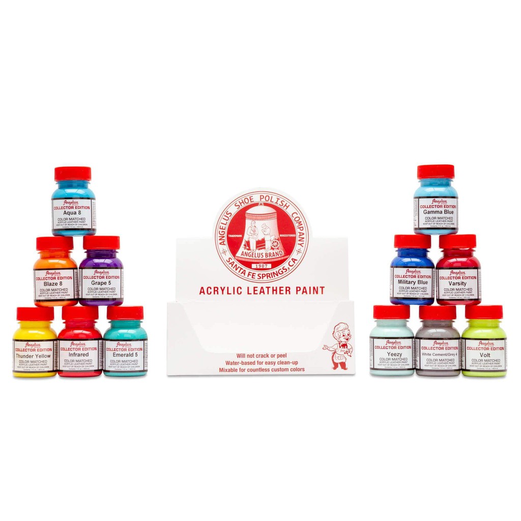Angelus Paint Collector สีอะคิลิคสำหรับทาวัสดุหนัง รองเท้าผ้าใบ กระเป๋า Collector Edition Paint 2/2
