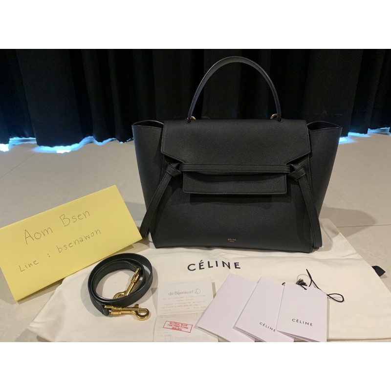 Celine Mini Belt Bag ปี 16 ของแท้ สีดำ สภาพดีมาก ไม่มีตำหนิ