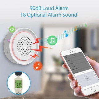 Tuya Wifi Smart Siren Alarm with Temp & Humidity Sensor 3 in 1 รุ่น AB03 ลำโพงไซเรนพร้อมเซนเซอร์