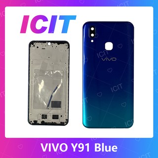 VIVO Y91 อะไหล่บอดี้ เคสกลางพร้อมฝาหลัง Body For vivo y91 ICIT 2020