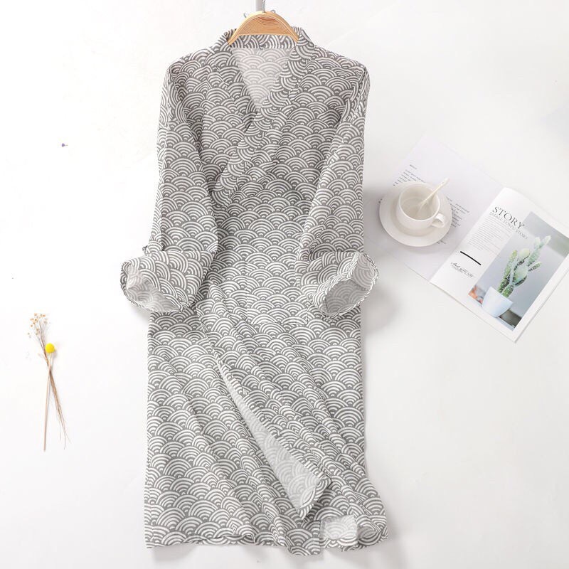 [พร้อมส่ง] ชุดนอนสไตล์ญี่ปุ่น ชุดนอนกิมโมโน ชุดนอนยูกาตะ ชุดนอนYukata Cotton แท้ 100%