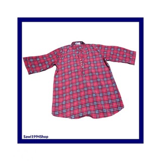 Koy Shop เสื้อแขนยาวลายสก๊อตแดง
