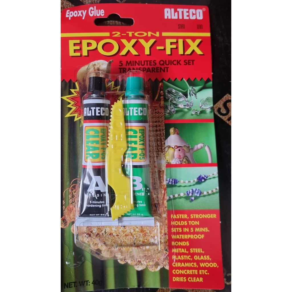 ALTECO แท้ กาวติดเหล็ก 2 ตันAlteco กาว epoxy กาวติดเหล็กแท้ ซีเมนต์เหล็กกาวติดเหล็ก ติดโลหะ กาวติดเห