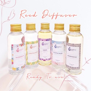 Reed Diffuser พร้อมใช้งาน​ ก้านไม้หอมปรับอากาศ 5 กลิ่น​ แถมฟรี!!! ก้านไม้ไฟเบอร์​