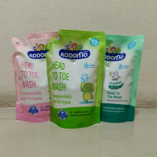 KODOMO แชมพู สบู่เหลว โคโดโม Head to toe 380 มล.