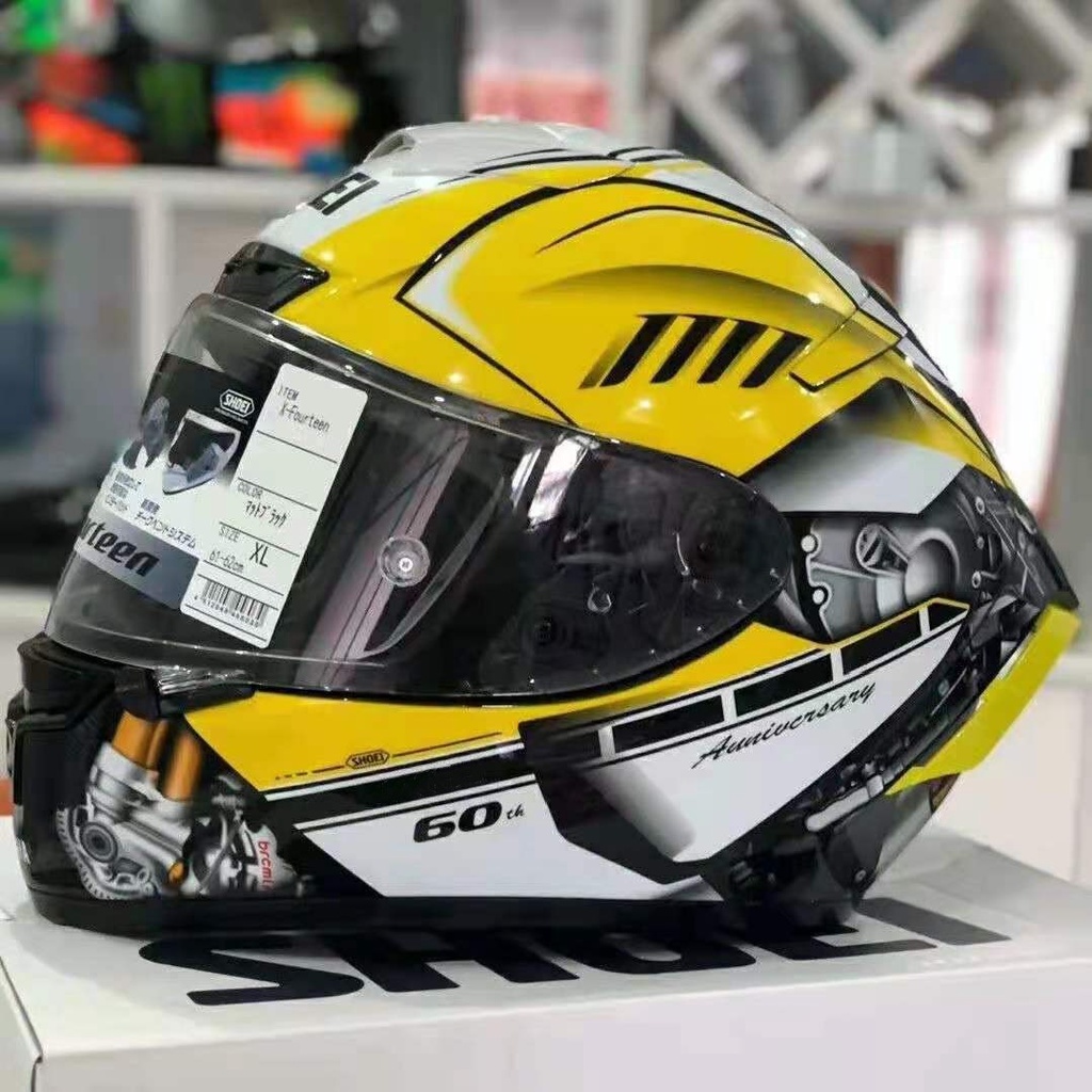 หมวกกันน็อกSHOEI X14 Helmet X-Fourteen YZF-R1M Special Edition Silver ...
