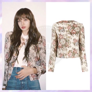 Preoder เสื้อสูทลายดอกแบบลิซ่า LISA BLACKPINK