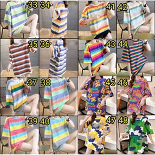 เสื้อยืดโอเวอร์ไซต์ ราคาถูก 32-48