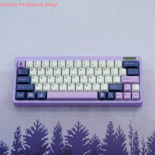 Humha Amethyst R2 ปุ่มกดคีย์บอร์ด PBT ย้อมสี ลายเชอร์รี่