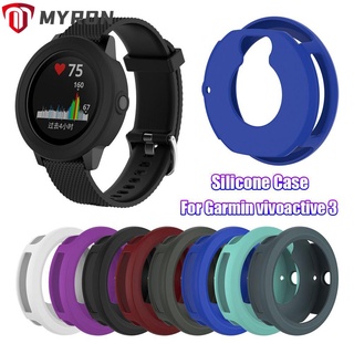 Myrongoods เคสซิลิโคนกันรอยหน้าจอสำหรับ Garmin Vivoactive 3