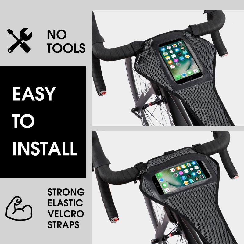 WEST BIKING จักรยาน Sweatband กระเป๋าโทรศัพท์ Anti เหงื่อตาข่ายอุปกรณ์เสริมสําหรับจักรยานเสือหมอบการฝึกอบรม Rigs Spin Bikes ราคา ถูกที่สุด ดีลบีเคเค แกลเลอรีภาพที่ 2
