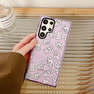 เคสโทรศัพท์มือถือ ลายการ์ตูนกระต่ายน่ารัก แฟชั่น สําหรับ เคส Samsung Galaxy NOTE 10 20 s20 s21 fe s22 s23 plus ultra A13 A23 A33 A53 A52 A52S A04 A14 A34 A54 4G 5G case