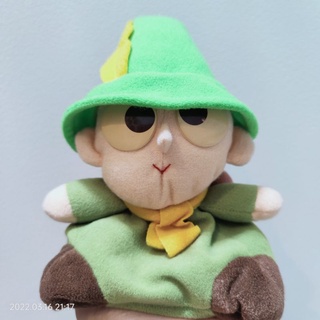 ตุ๊กตา เพื่อนมูมิน Snufkin Vintage1994 Banpresto งานเก่าตาเหลือง ตาเป็นรอย ก้นถ่วง 7.5นิ้ว งานสะสม สภาพสมบูรณ์ หายาก