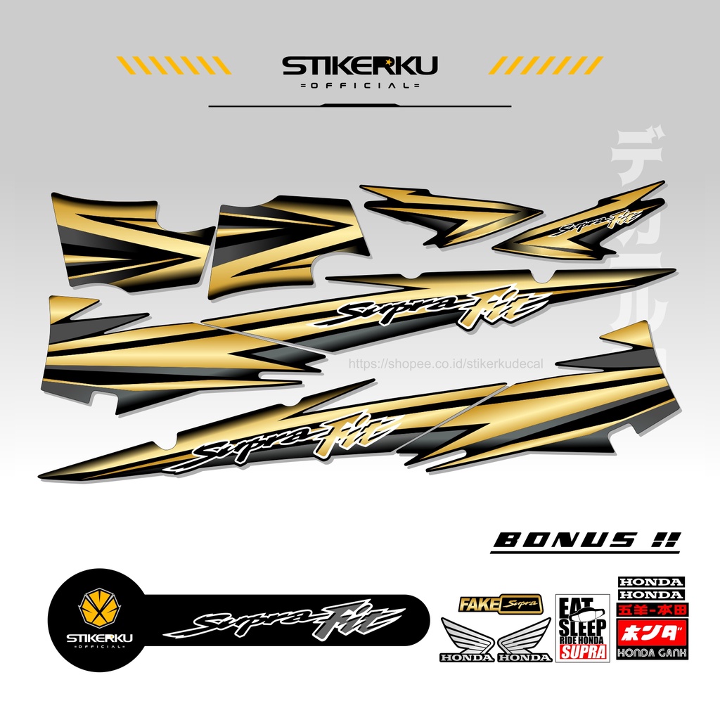 OLD SUPRA FIT STRIPING / OLD SUPRA FIT STICKERS / OLD SUPRA FIT STICKERS / สต็อก DECALS / SUPRA FIT 
