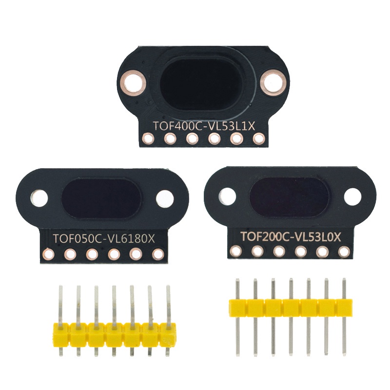 Vl6180/vl53l0x/vl53l1x โมดูลเซนเซอร์ตรวจจับการบิน (ToF) TOF050C TOF200C TOF400C 50 ซม. 2 ม. 4 ม. IIC