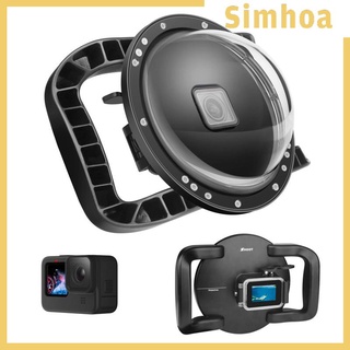 [SIMHOA] Underwater Diving Dome Port for GoPro Hero 11 Hero 9 Hero 10 Dual Handle Trigger Underwater Waterproof Case Lens Cover