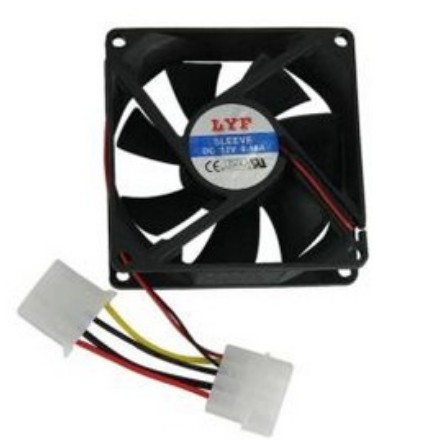 พัดลมระบายความร้อน Fan Case พัดลม 8 CM สีดำ