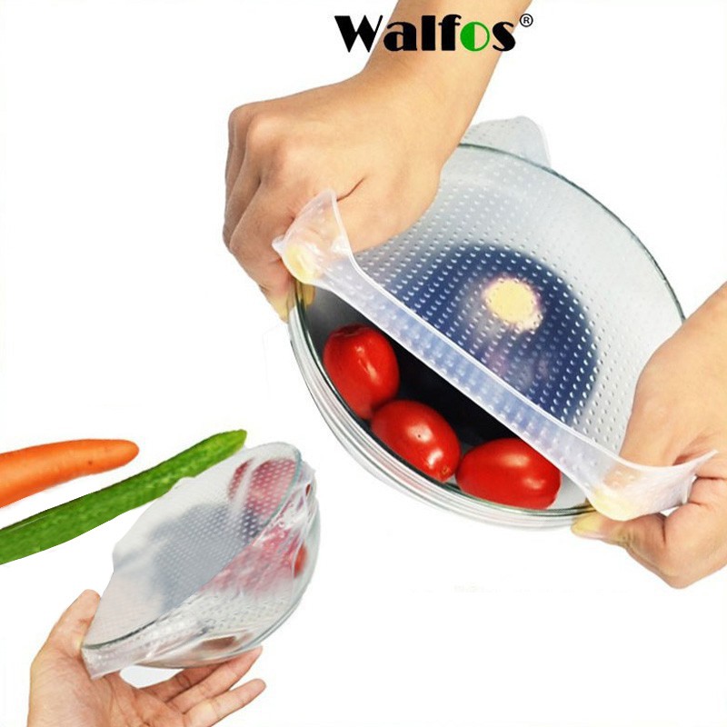 WALFOS ฝาคลอบซิลิโคนเก็บอาหาร 1 ชิ้น