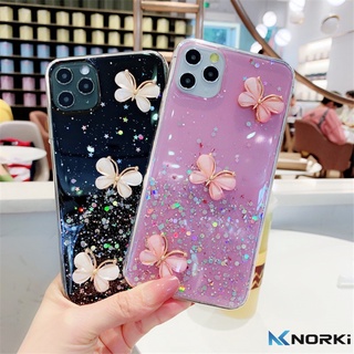 เคสโทรศัพท์มือถือลายการ์ตูนผีเสื้อ 3D สําหรับ Samsung Galaxy A10 A20 A30 A40 A50 A50S A30S A70 A80 A90 A10S A20S A10E A20E A01Core