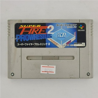 [00146] Super Fire Pro Wrestling 2 (JP)(SFC)(USED) แผ่นเกมแท้ มือสอง !!