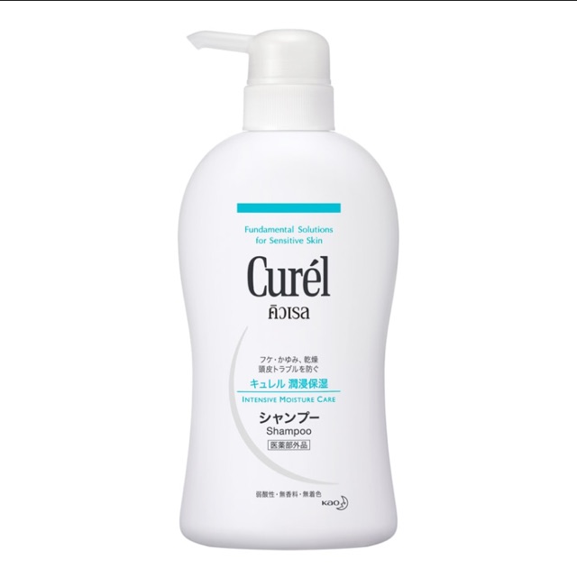 curel shampoo แชมพู สำหรับหนังศีรษะบอบบางแพ้ง่าย 420 ml