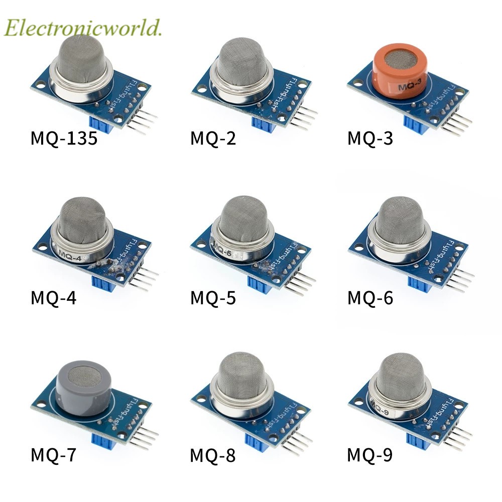 MQ-2 MQ-3 MQ-4 MQ-5 MQ-6 MQ-7 MQ-8 MQ-9 MQ-135 การตรวจจับควัน methane โมดูลเซ็นเซอร์ก๊าซเหลว