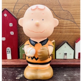 Charlie Brown งานเก่าแท้ น่ารัก เล่นเบสบอล คลาสสิค