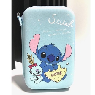 STITCH กล่องเก็บสายชาร์จ  กล่องใส่ PWB HDD , หูฟัง , เอนกประสงค์, Size XL ลาย  STITCH  LOVE  SKY  XL งานดี eva  BY  PMYL