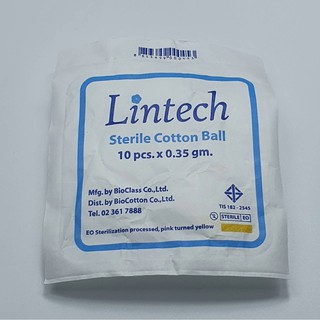 Lintech (sterile Cotton Ball) 10 pcs. x 0.35 gm.