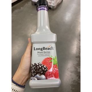 Long Beach Mix Berries Fruit Based Preparation 900 Ml. มิกซ์เบอร์รี่ ฟรุ๊ตเบส พริเพอเรชั่น ( ผลิตภัณฑ์ สมูทตี้และแต่งหน้าขนม ) ตรา ลองบีช