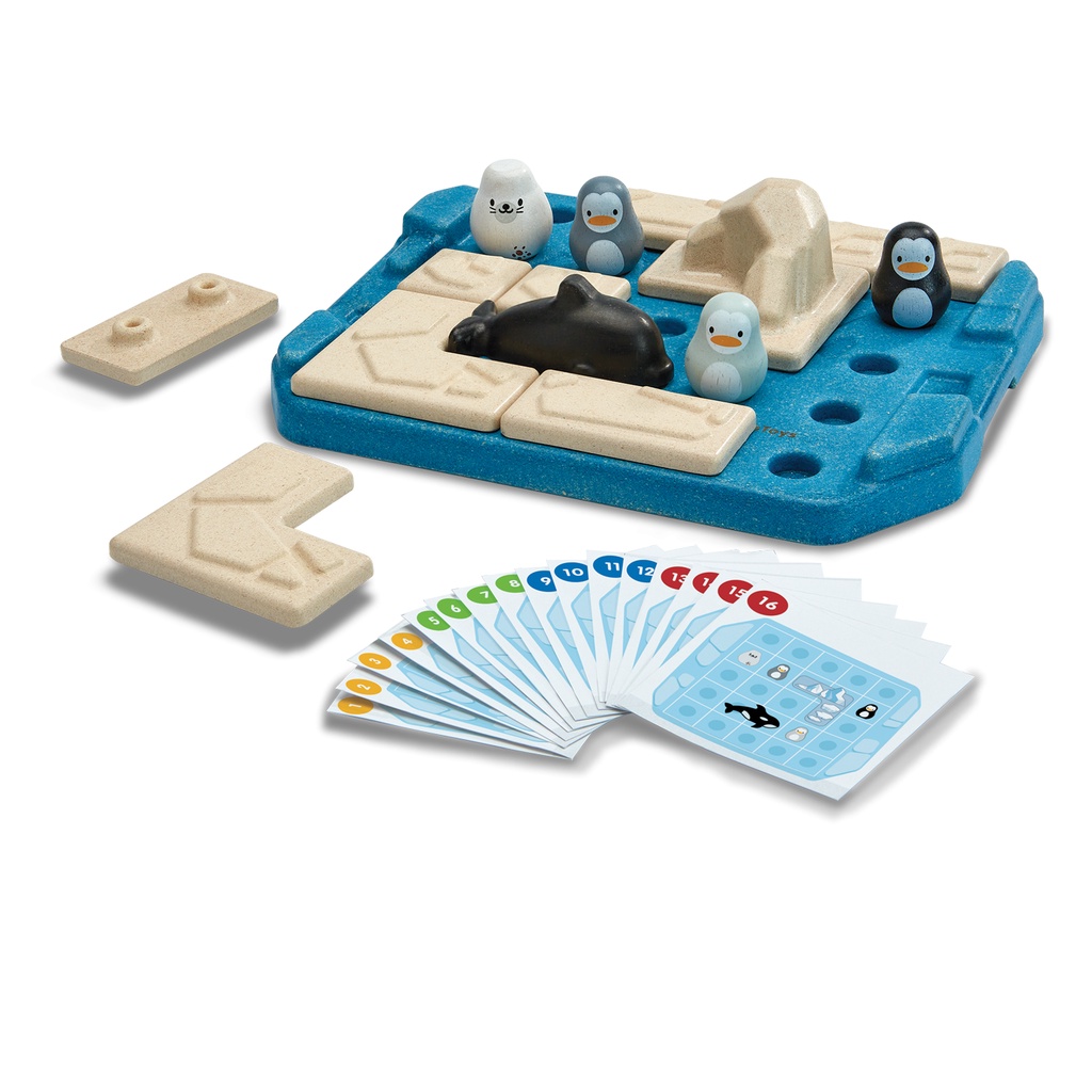 PlanToys ของเล่นไม้ 4645 Finding Penguin Game เกมตามหาเพนกวิน เสริมพัฒนาการ สำหรับเด็กอายุ 3 ปี ขึ้นไป