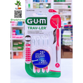 แปรงซอกฟัน สำหรับพกพา กัม  G.U.M Trav-ler GUM iso1