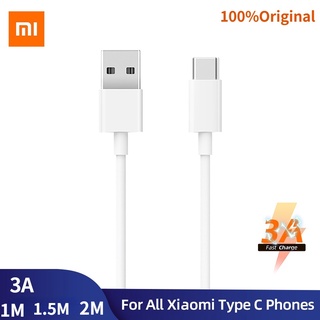 สายชาร์จ Type C 3A แบบชาร์จเร็ว สําหรับ Xiaomi POCO X3 NFC X2 M3 M2 F2 Pro Mi CC9 9t Redmi Note 9 Pro POCO X3 Mi 10 9 9t Pro Note 10 10X LITE