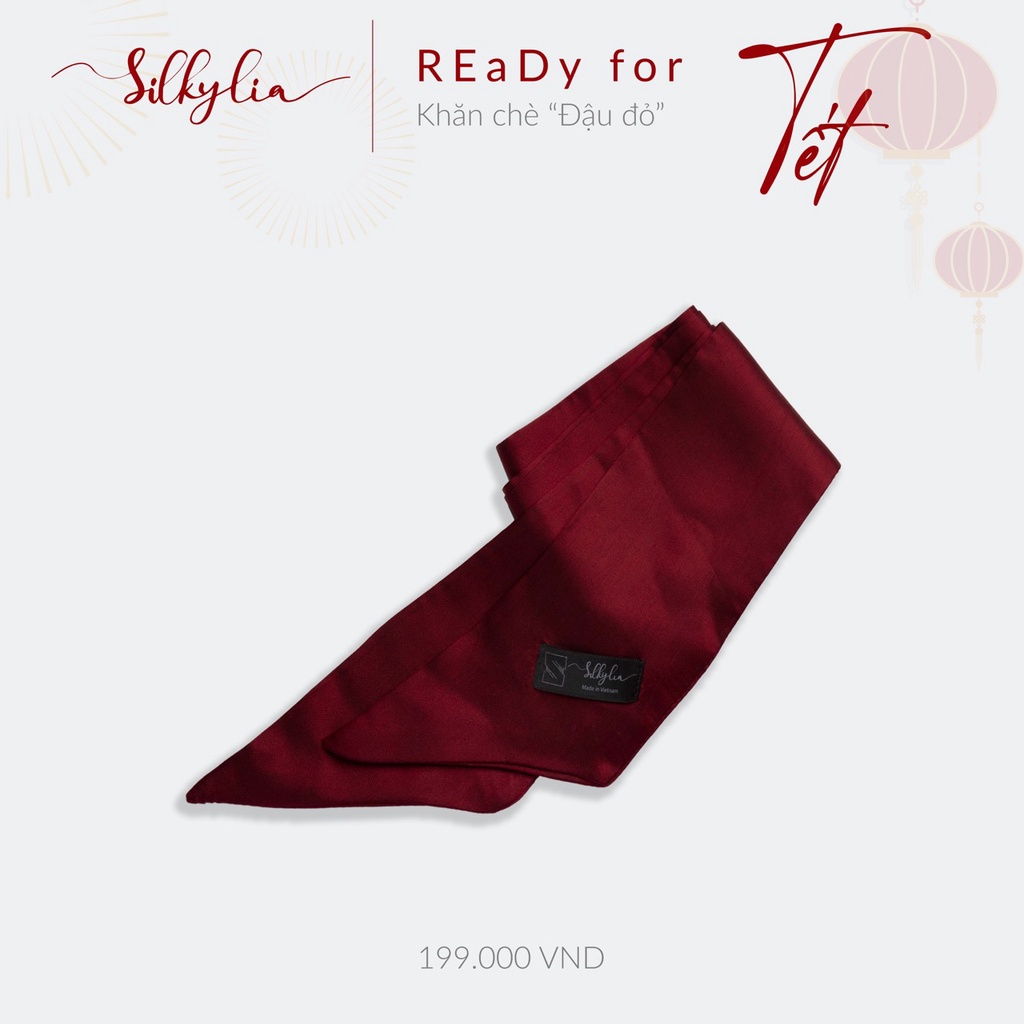 SILK SCARF Red Bean Sweet